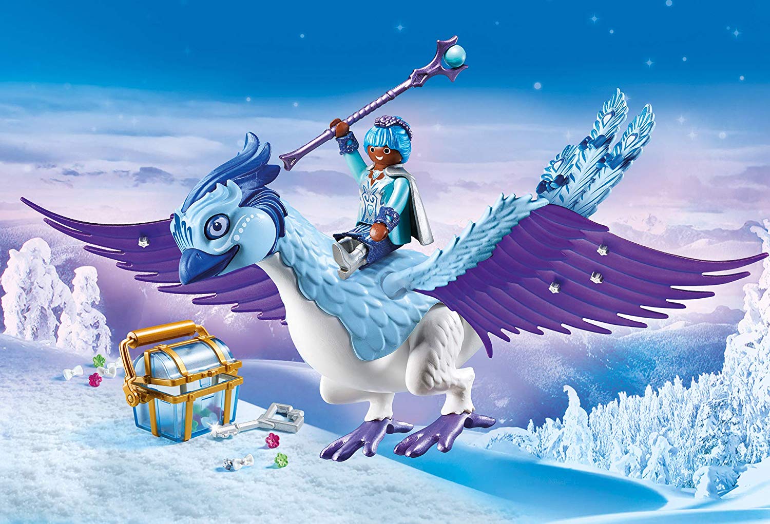 Playmobil 9472 Magic Winter Phoenix with Jewellery Beads, Magical creatures, Toy gems, Playset Suitable for Children Ages 4+ - Image 3