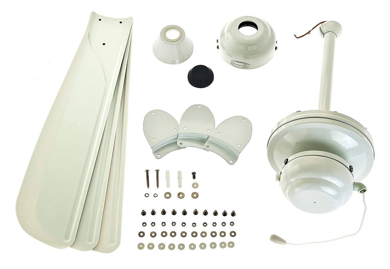 Westinghouse Lighting MOUNTAIN GALE Ceiling Fan, Steel, White finish with white blades, 132x51cm - Image 4