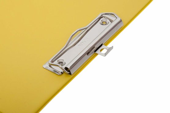 MAUL 2335213 A4 Portrait Clipboard with Foil Cover - Yellow - Image 2