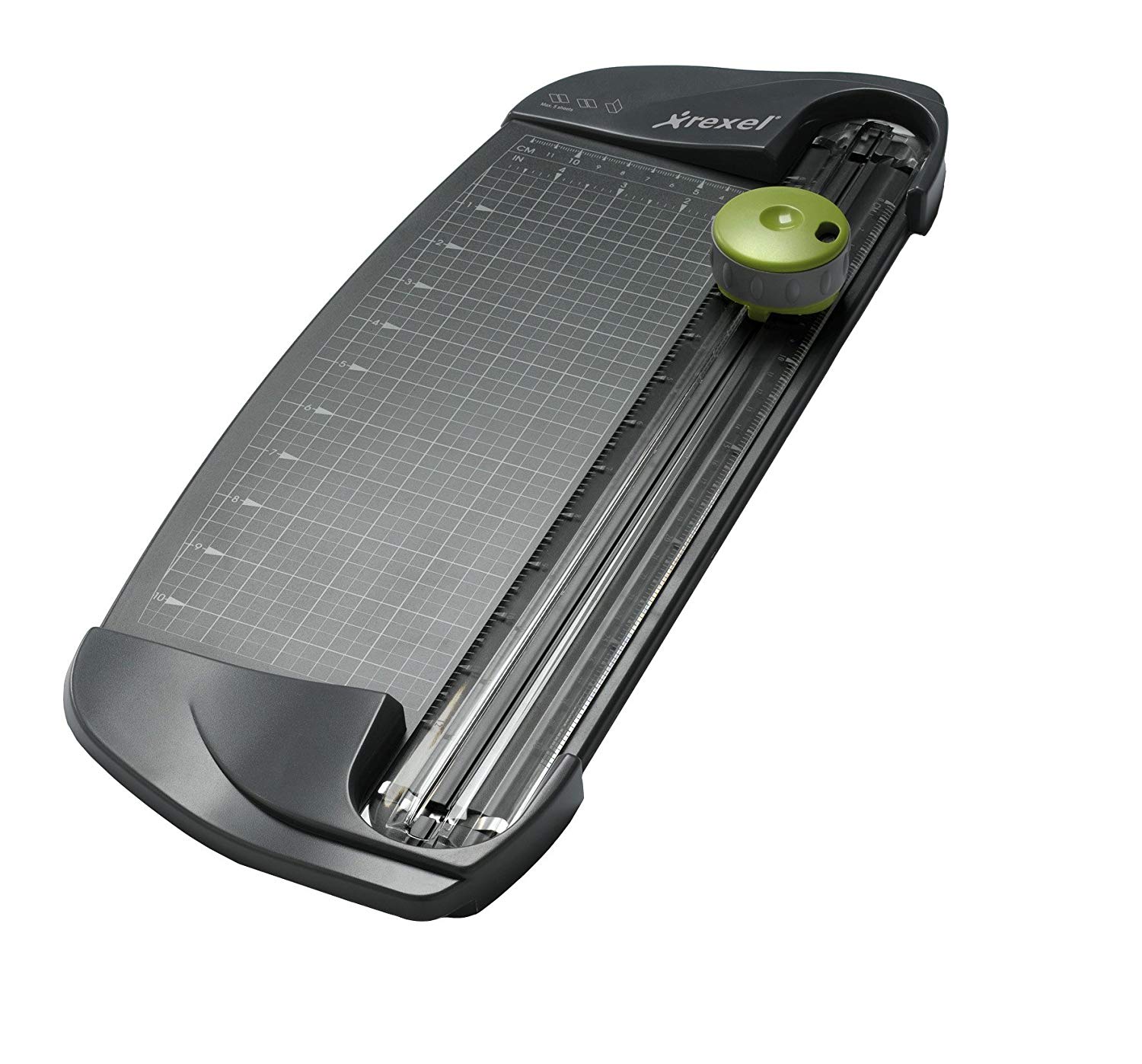 Rexel SmartCut A200 3 in 1 Trimmer A4 Charcoal with Transparent Ruler ...