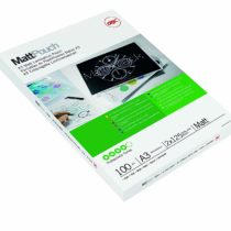 GBC A3 2x125 Micron Matt Laminating Pouches, Pack of 100, 3747235