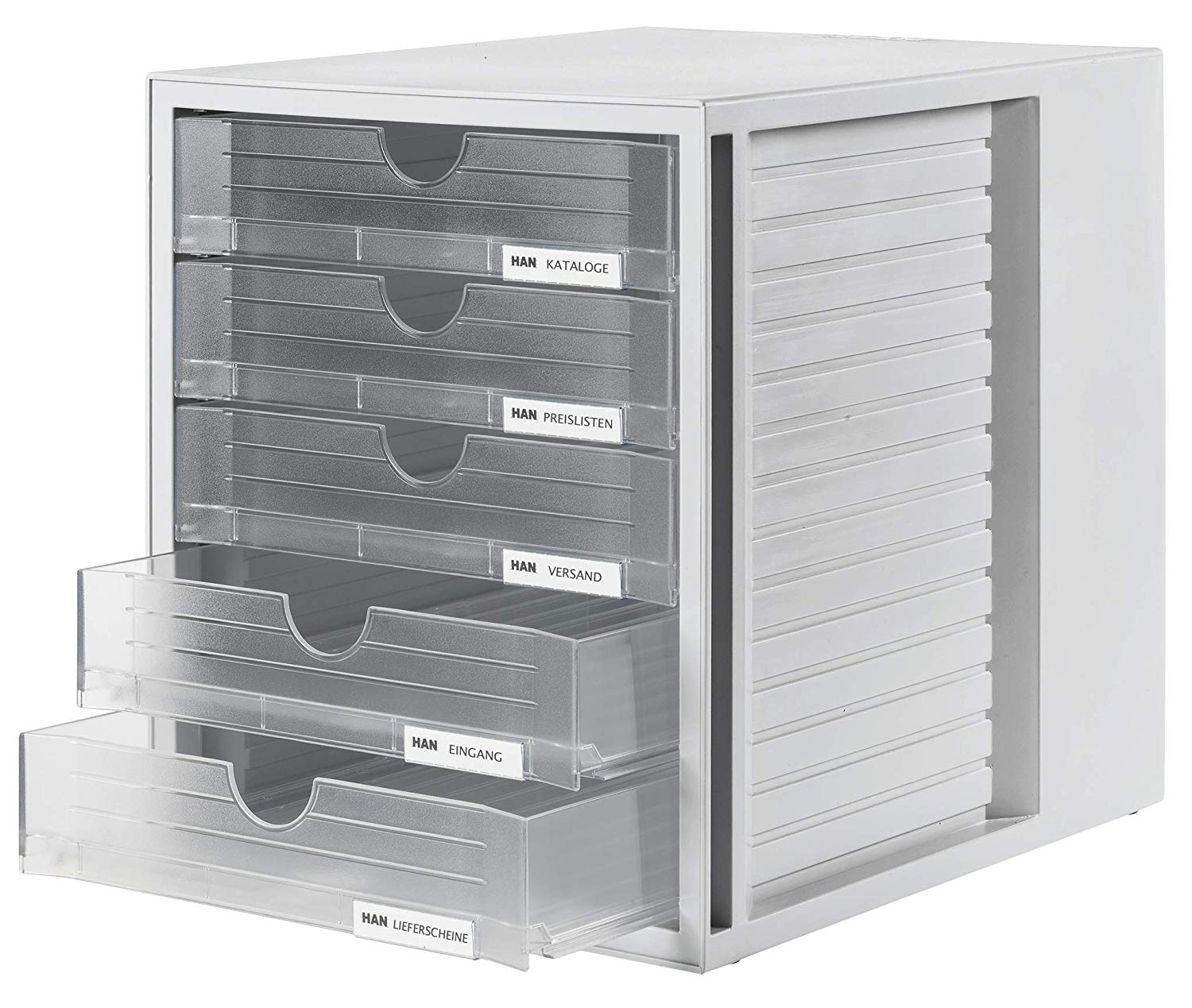 HAN drawer box SYSTEMBOX with 5 closed drawers, desk or in the cupboard, incl. pull-out lock + labeling clip - Image 2