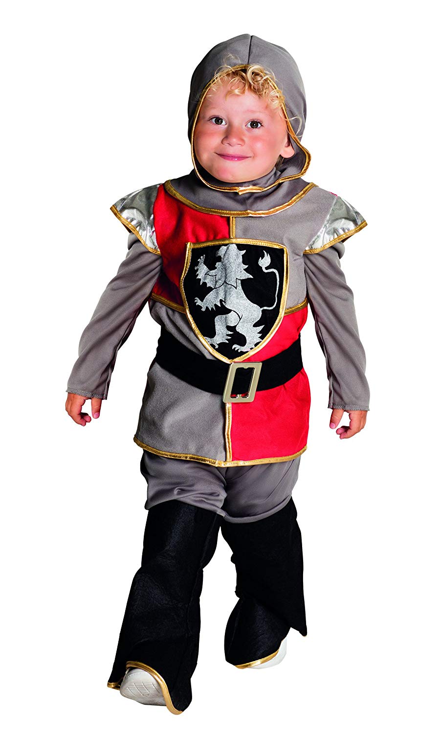 Kids Sir Templeton Medieval Kinght Boys Fancy Dress Costume, Gray, 110