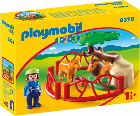 Playmobil 9378 1.2.3 Lion Enclosure with Cave