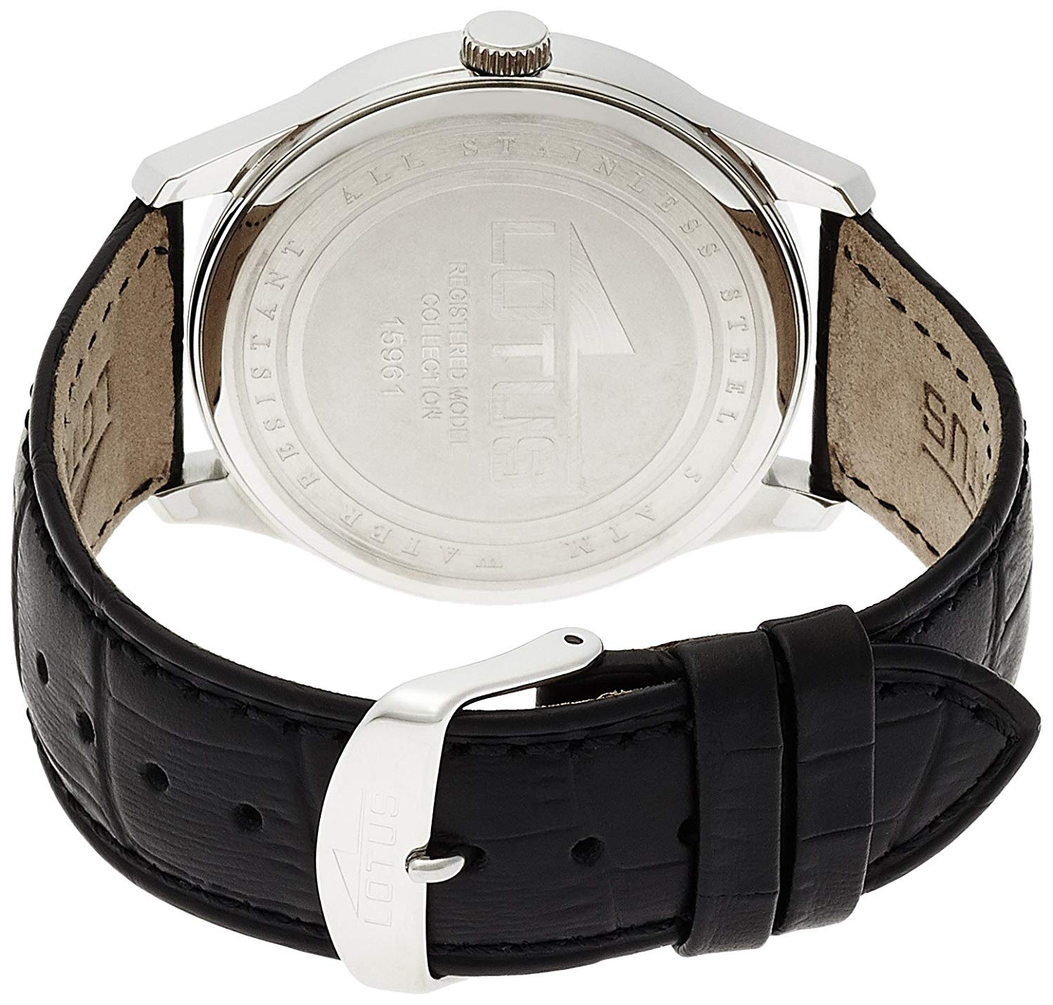 Lotus - Mens Clock 15961/3, Black/Black, 42 - Image 2