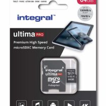 64GB Micro SD Card 4K Ultra-HD Video Premium High Speed Memory Microsdxc Up To 100MB/S V30 UHS-I U3 A1 C10, by Integral