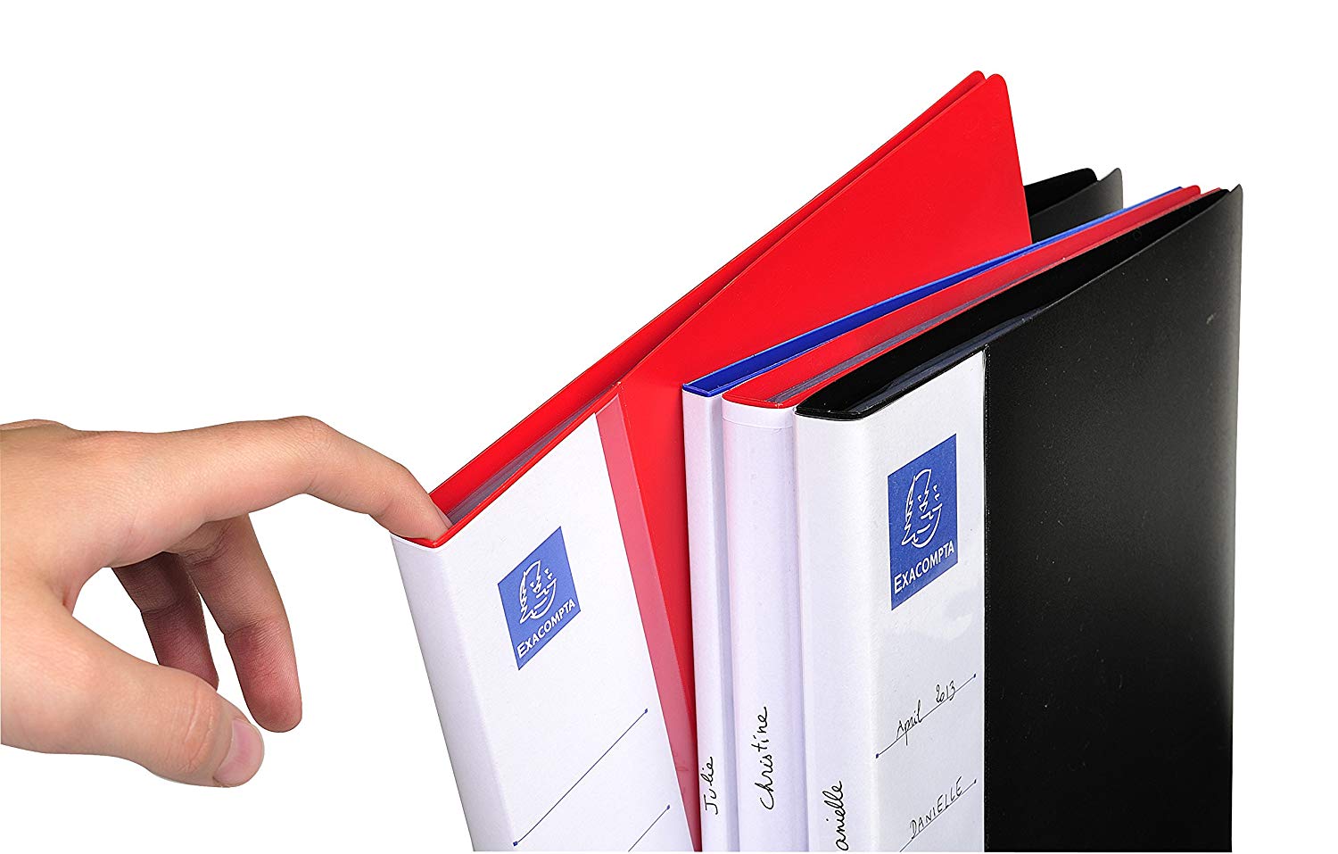 Exacompta, Ref 88601E, Opaque PP Display Book, 240 x 320mm in Size, Suitable for A4 Documents, Crystal Clear Pockets - Image 2