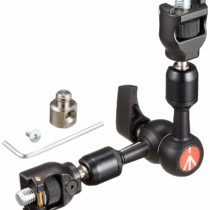 Manfrotto 244MICRO-AR Arm Micro with Anti-rotation attachments and 3/8 inch Adapt, Black