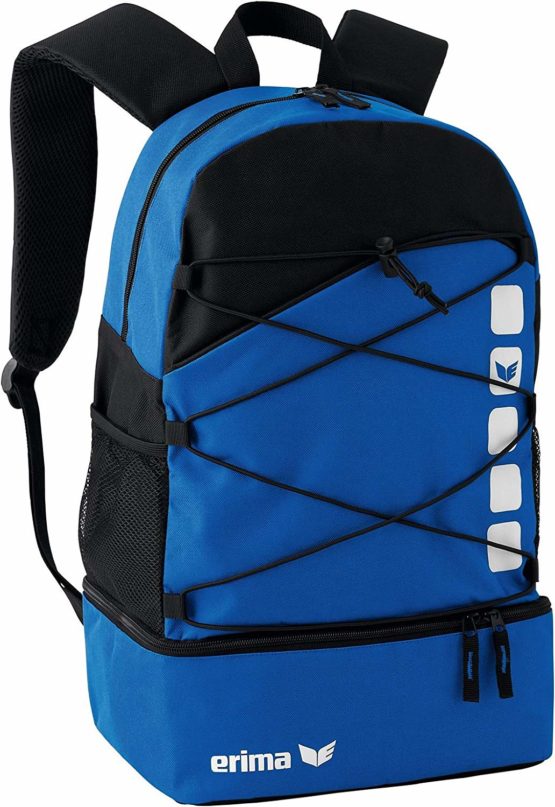 Erima Multifunktionsrucksack Mit Bodenfach Multi-Functional Backpack with Bottom Compartment-New Royal Blue/Black