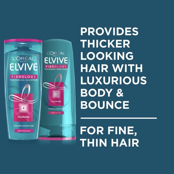 L'Oreal Elvive Fibrology Thickening Shampoo for Thin Hair 400ml Pack of 6 - Image 4