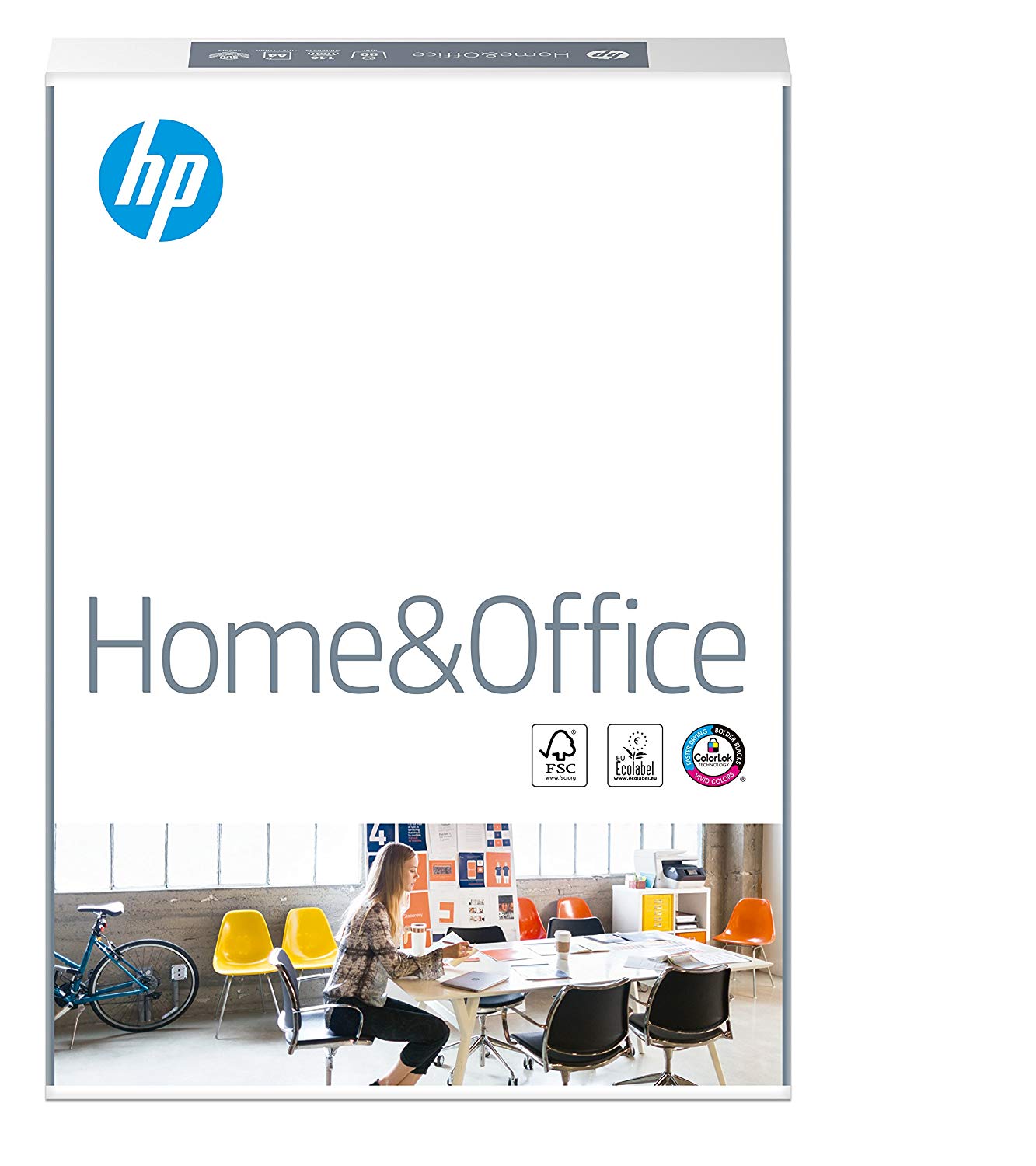 HP Home & Office A4 Paper, 210x297mm, 80gsm, 1 Ream, 500 Sheets - FSC Certified Copy Paper, White, 1 Ream | 500 Sheets