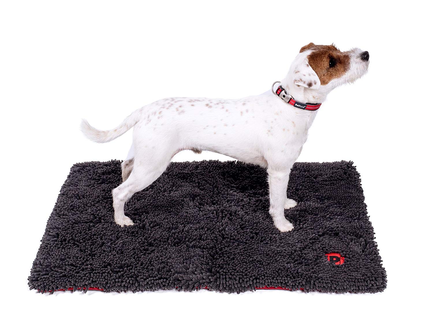 Petface Outdoor Paws Medium Memory Foam Dog Crate Mat, Removeable Microfibre Cover, 75 x 58 cm, Black (Pack of 1) - Image 2