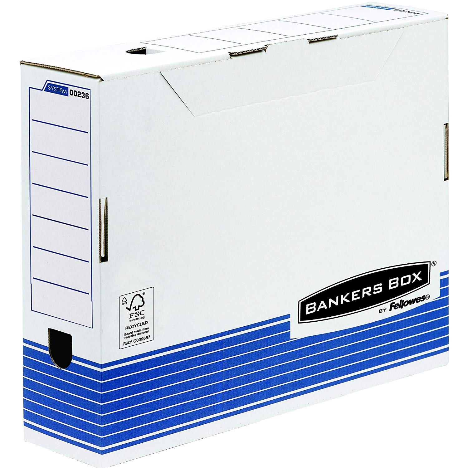 Bankers Box System 100 mm Wide Magazine File, A3 Size - Blue, Pack of 10