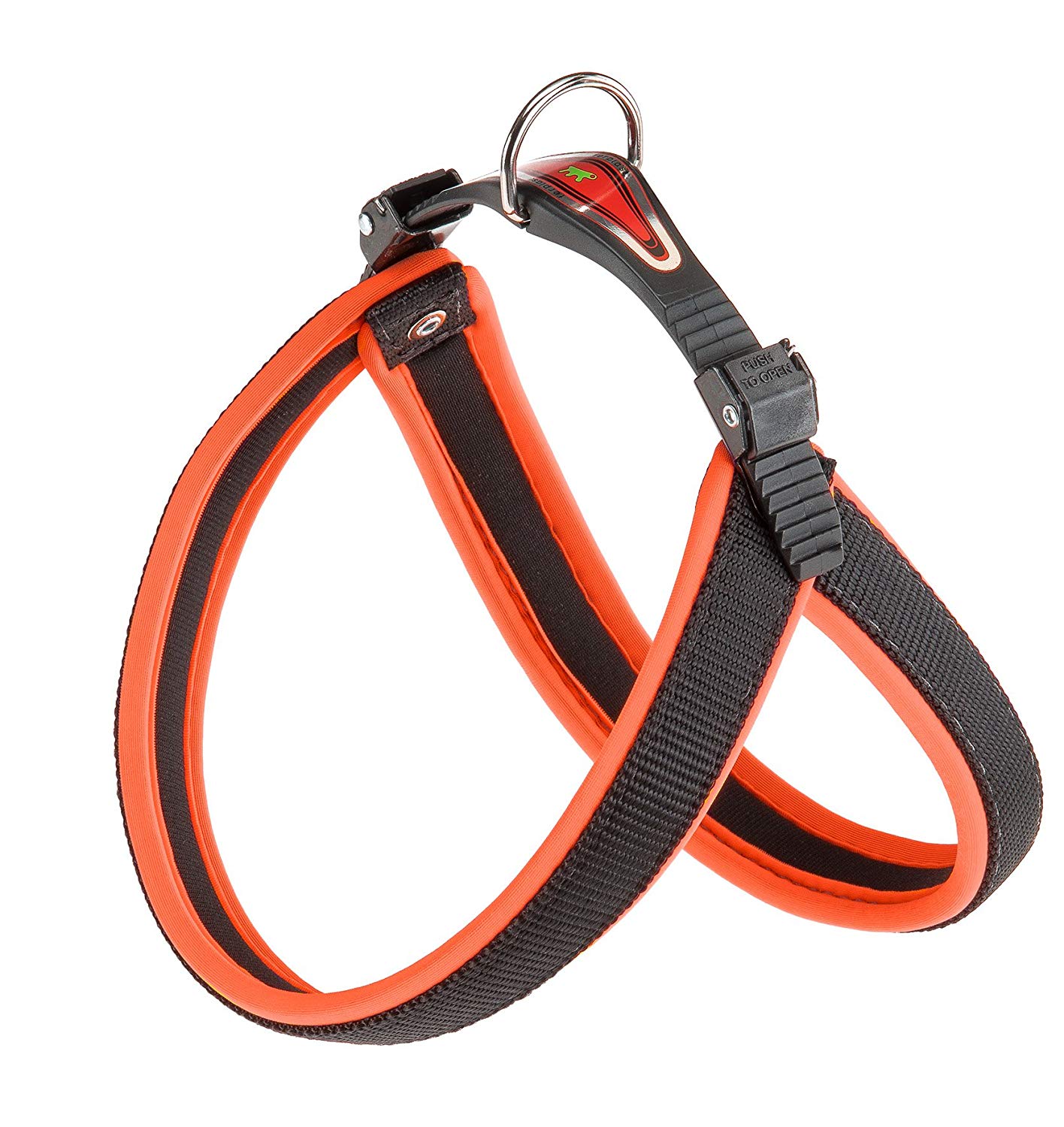 Ferplast Harness for Medium-Sized Dogs AGILA FLUO 3 Dog Harness with Soft Padding, Quick Release and Attachment System