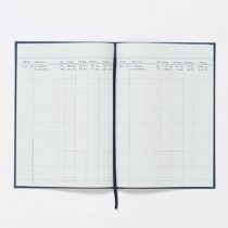 Exacompta Guildhall Account Book, 298x203mm, 4 Cash Columns, Dark Blue