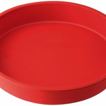 Drer Pie mould Flexxibel of Silicone Ø26 cm in red, 26 x 26 x 7 cm