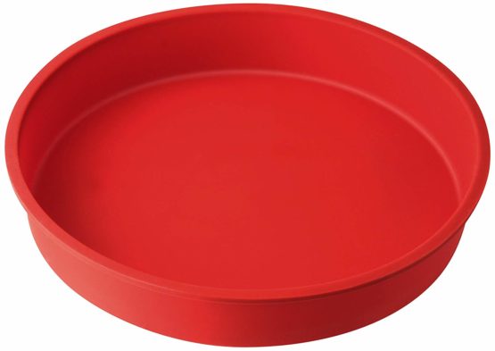 Drer Pie mould Flexxibel of Silicone Ø26 cm in red, 26 x 26 x 7 cm