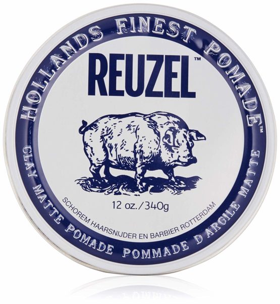 Reuzel Clay Matte Pomade Touchable Medium Hold - No Shine - Water Soluble - Volume Texture and Height - Sweat Proof - Lightweight, 340 g