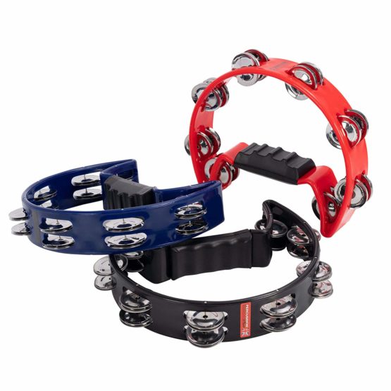 Percussion Plus Half Moon Tambourine - Red - Image 4