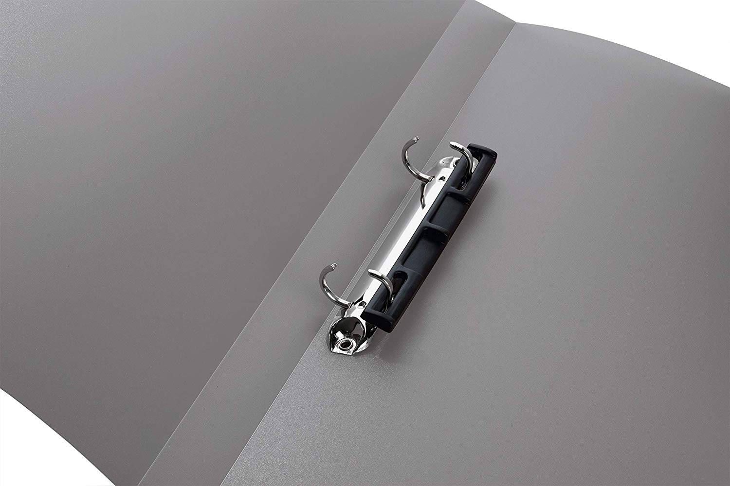 HERMA Ring Binder Translucent in Grey, A4, 25 mm Spine, Slim 2-Ring Binder Made of Plastic - Image 3