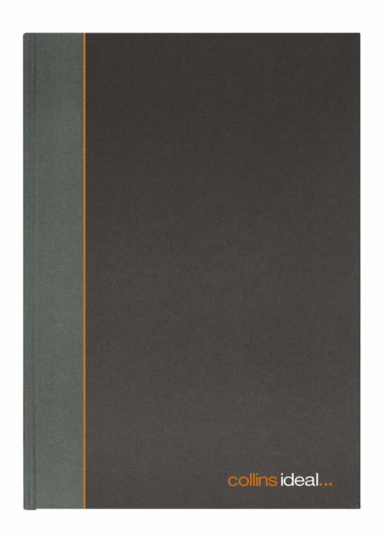 Collins TS-180016 461 Ideal A5 Manuscript Book, Case Bound, Single Cash, Grey