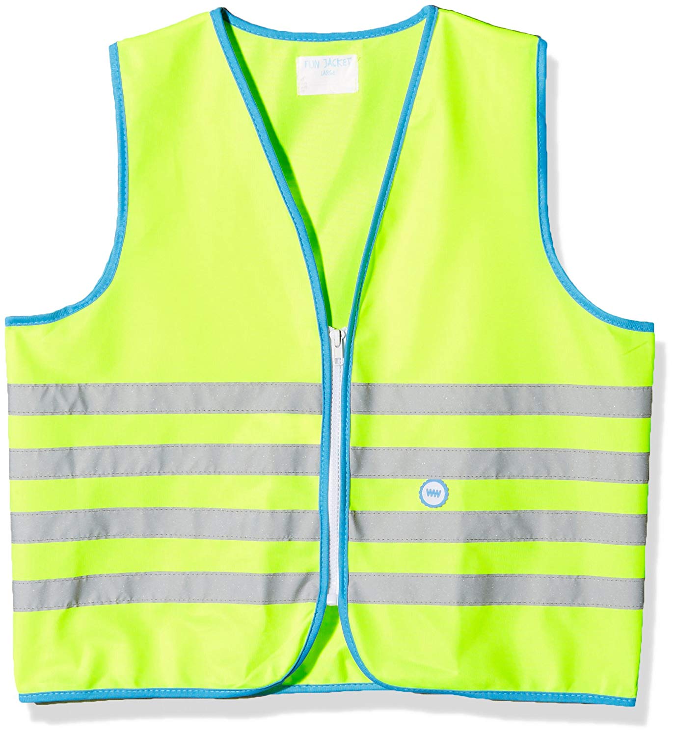 Wowow Fun Child's Safety Vest, Fun, fluorescent yellow, Taille M (8-10ans)