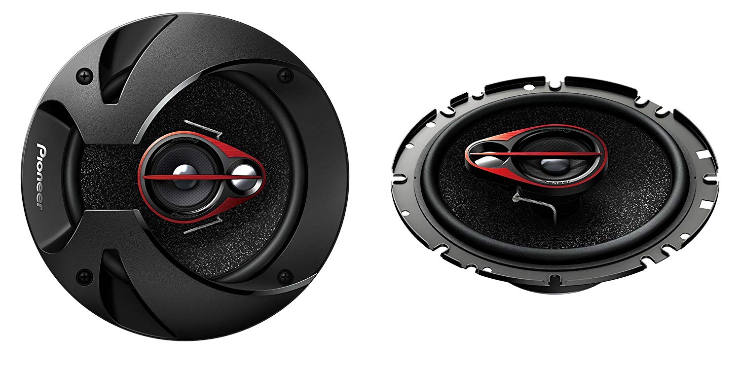 Pioneer TS-R1750S 250W 17cm 3 Way Coaxial Speakers, Black, 13cm, 17cm, 6x9