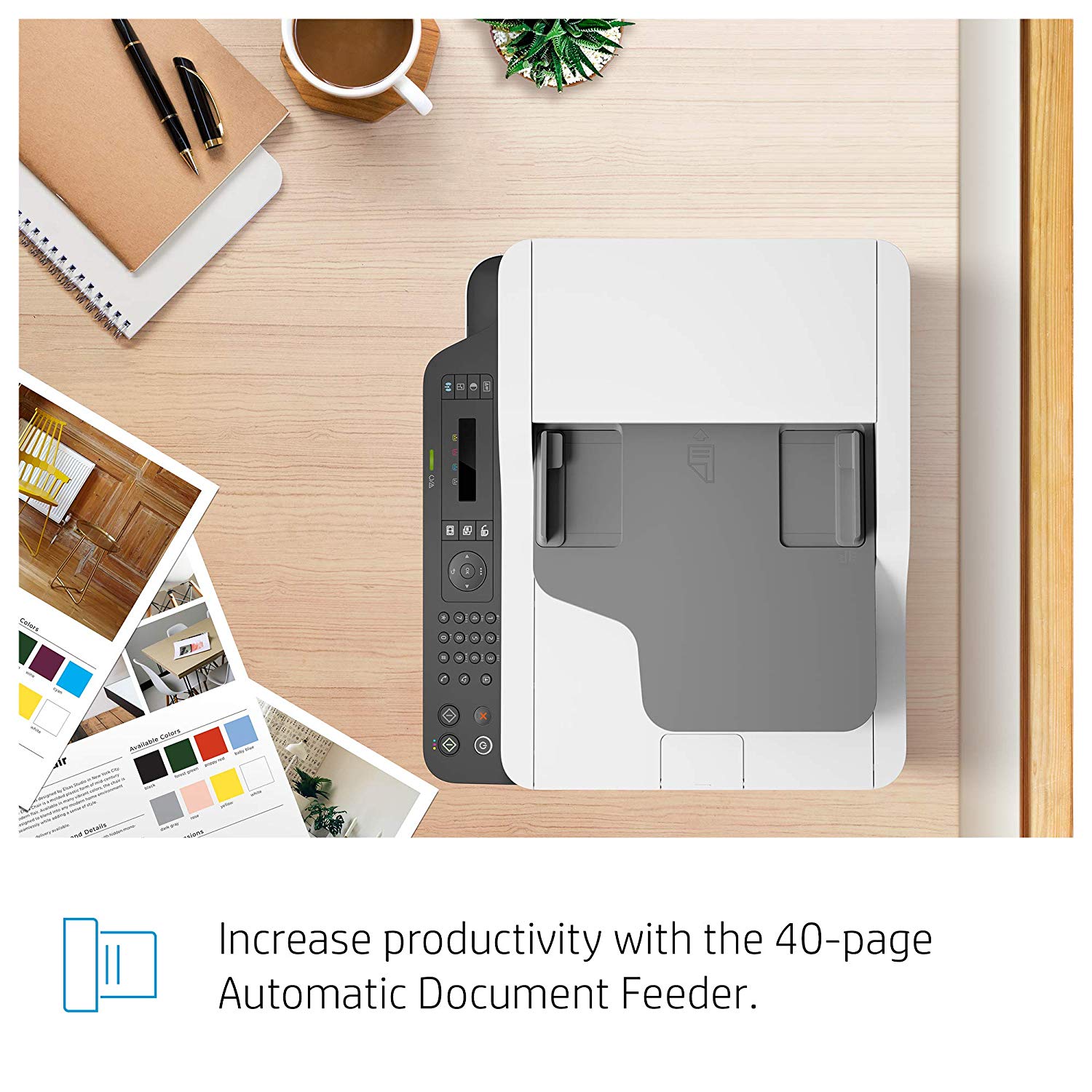 HP LaserJet 179fnw Colour Wireless Multifunction Printer with Fax, white - Image 4