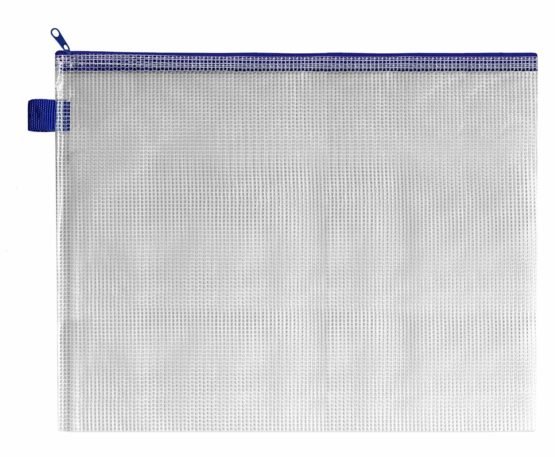 BDS Mesh Zip Bag 360 x 275 mm, Blue, Pack of 5