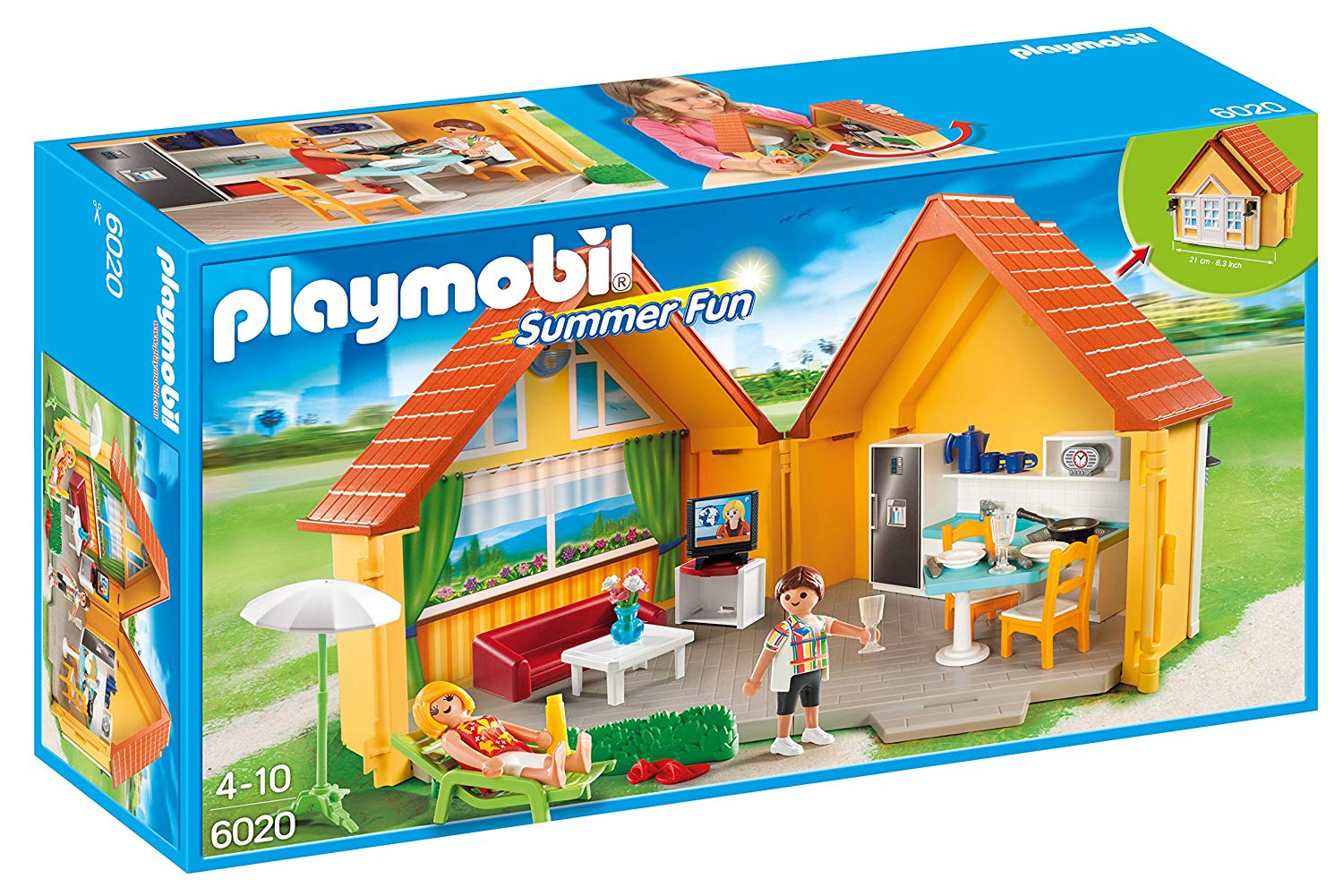 Playmobil 6020 Country House, Fun Imaginative Role-Play, PlaySets Suitable for Children Ages 4+, Rot, 230 mm