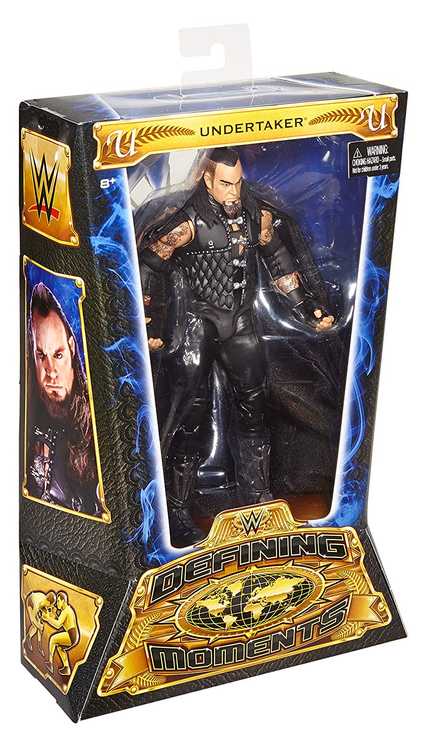 World Wrestling Entertainment Toy - WWE Defining Moments 6 Inch Undertaker Deluxe Action Figure, Black, 6 pulgadas - Image 2