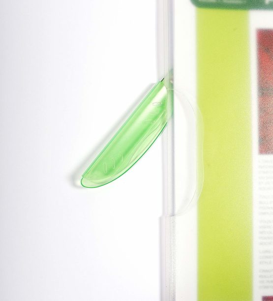 Exacompta 47600E Clip Folder Clip Design Coloured PP DIN A4 Transparent/White - Image 3