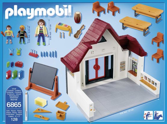 Playmobil 6865 City Life School House with Moveable Clock Hands - Image 2