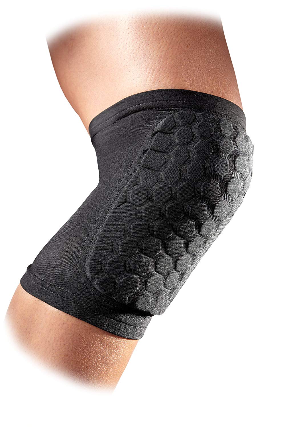 McDavid Knee Sleeves with Knee Padding for men and women, Black, XL