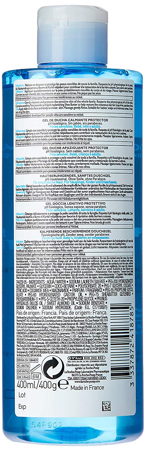 La Roche-Posay Lipikar Nourishing Shower Gel 400ml, Clear, 400 ml (Pack of 1) - Image 2