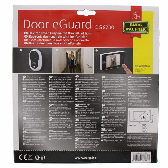 Burg-Wächter Door eGuard Electronic Door Spy, white, 37370 - Image 4
