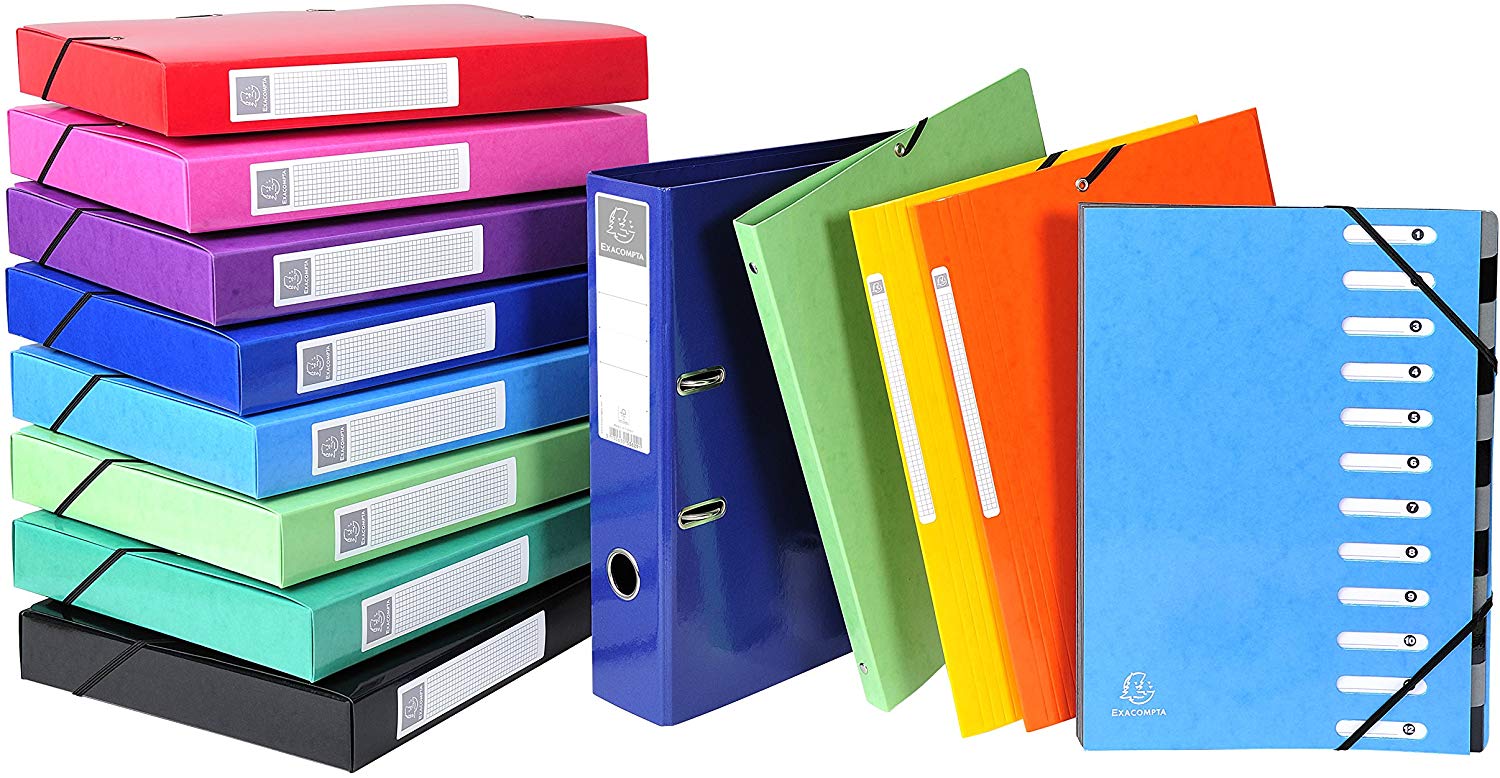 Exacompta, ref. 51829E, 1 Glossy card binder with rubber bands, 4 round rings 15mm diameter, 20mm spine - Image 2