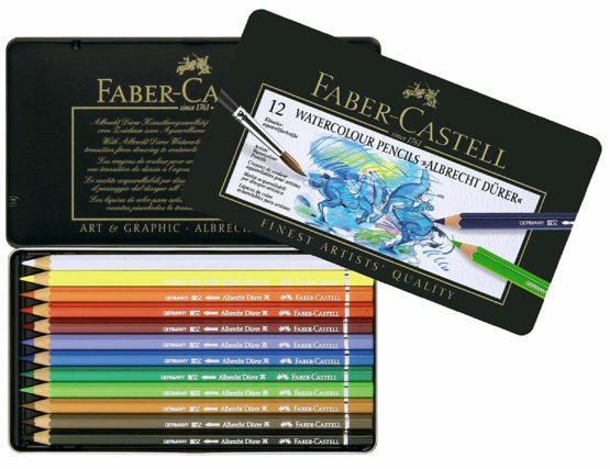 Faber-Castell Albrecht Durer Watercolour Pencils Tin Of 12 - Image 2
