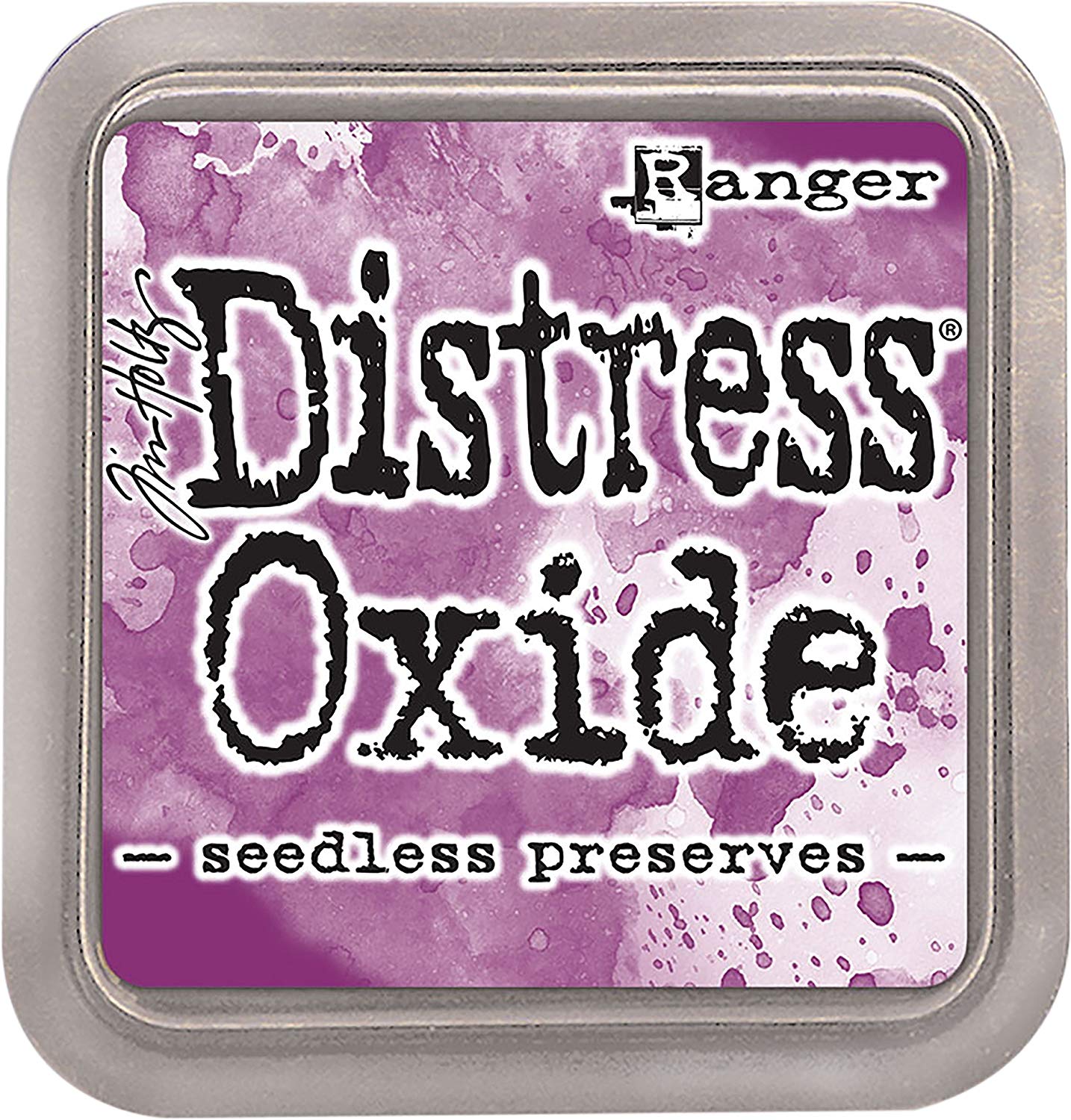 Ranger Tim Holtz TDO56195 Distress Oxide Pad-Seedless Preserves, Synthetic Material, Purple, 7.5 x 7.5 x 1.9 cm