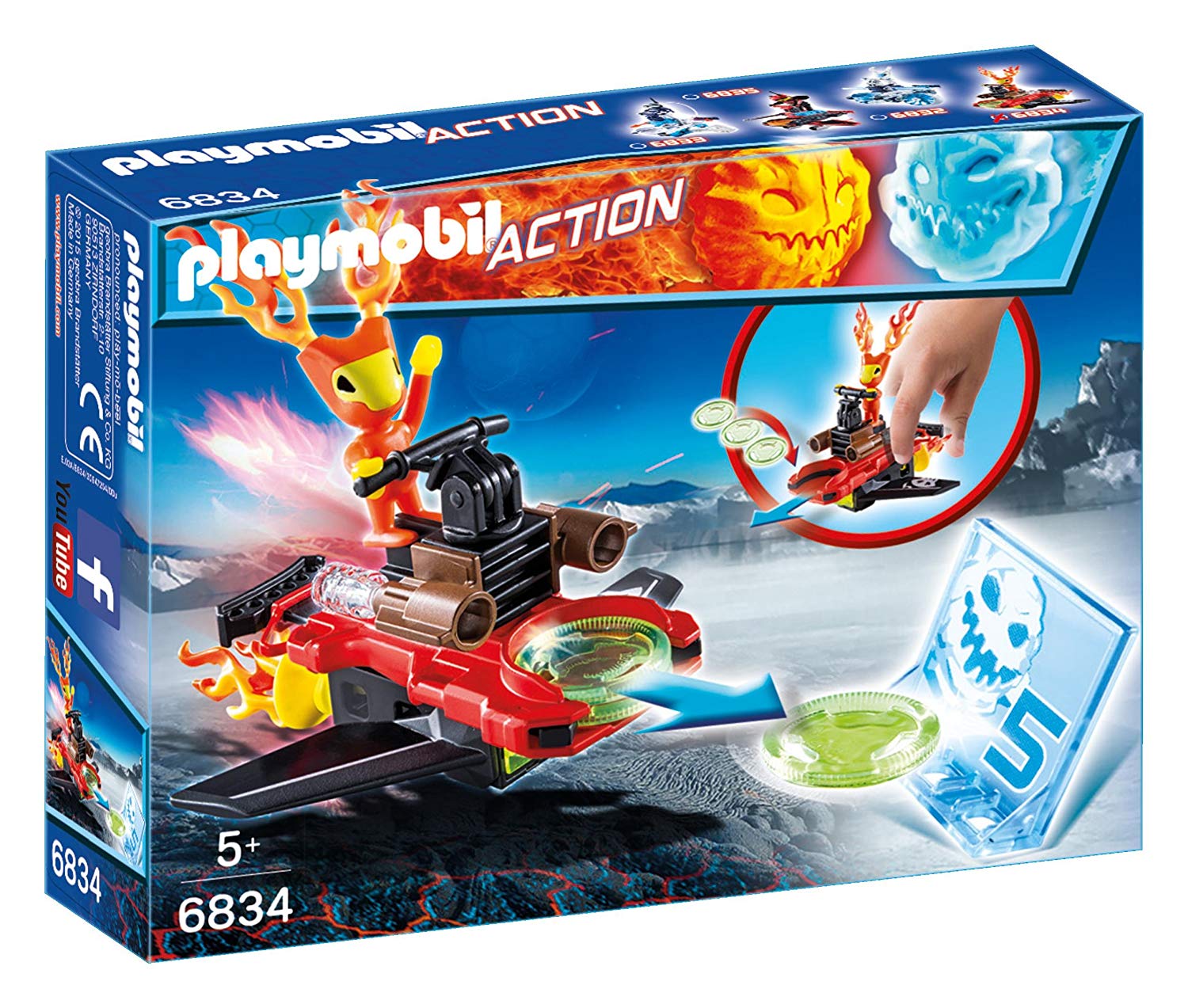 Playmobil 6834 Sparky with Disc Shooter, Fun Imaginative Role-Play, PlaySets Suitable for Children Ages 4+