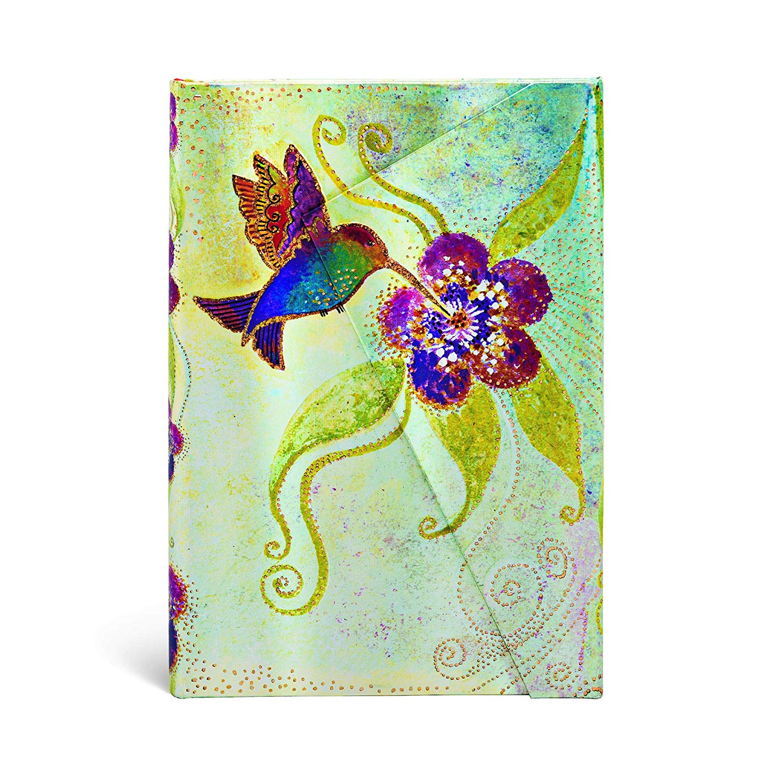 Paperblanks PB2234-3 Hummingbird, Schillerndes Silber und Grün, Blau, Lila