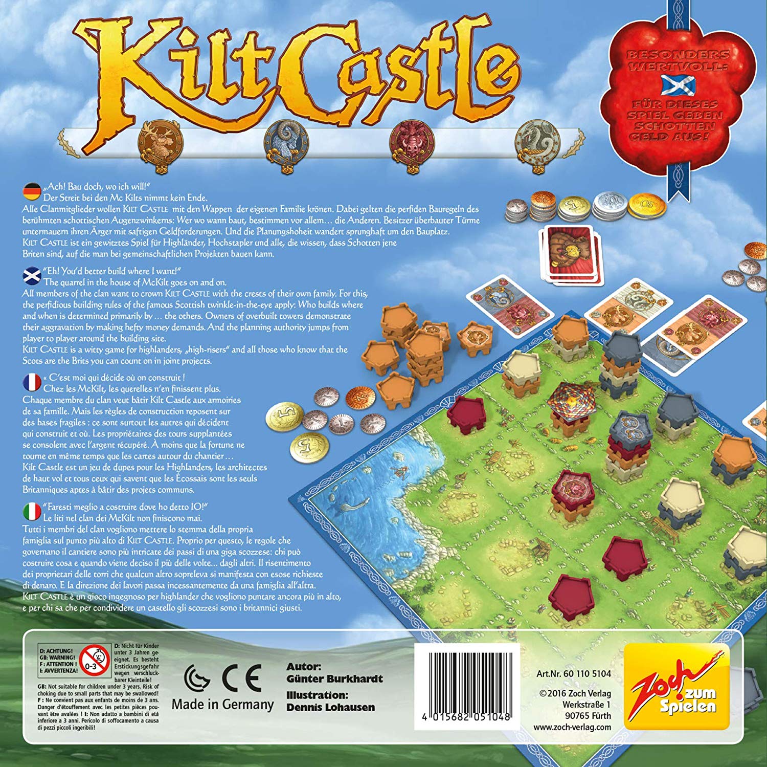 Zoch 601105104 "Kilt Castle Board Game, Medium - Image 2