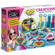 Clementoni - 18540 - Crazy Chic - WOW Creations - jewellery craft for kids from 7 years and older - jewellery girl - Made in Italy ,Multi-coloured