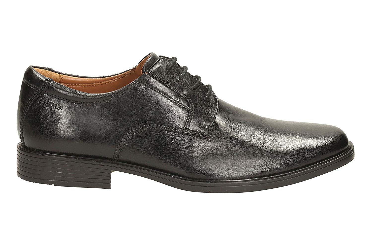 Clarks Men's Tilden Plain Derbys, Black Black Leather, 8 UK - Image 3