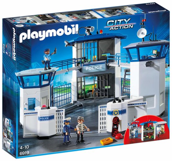 Playmobil City Action 6919 Police Station with Prison and fingerprint capture, for Children Ages 4+