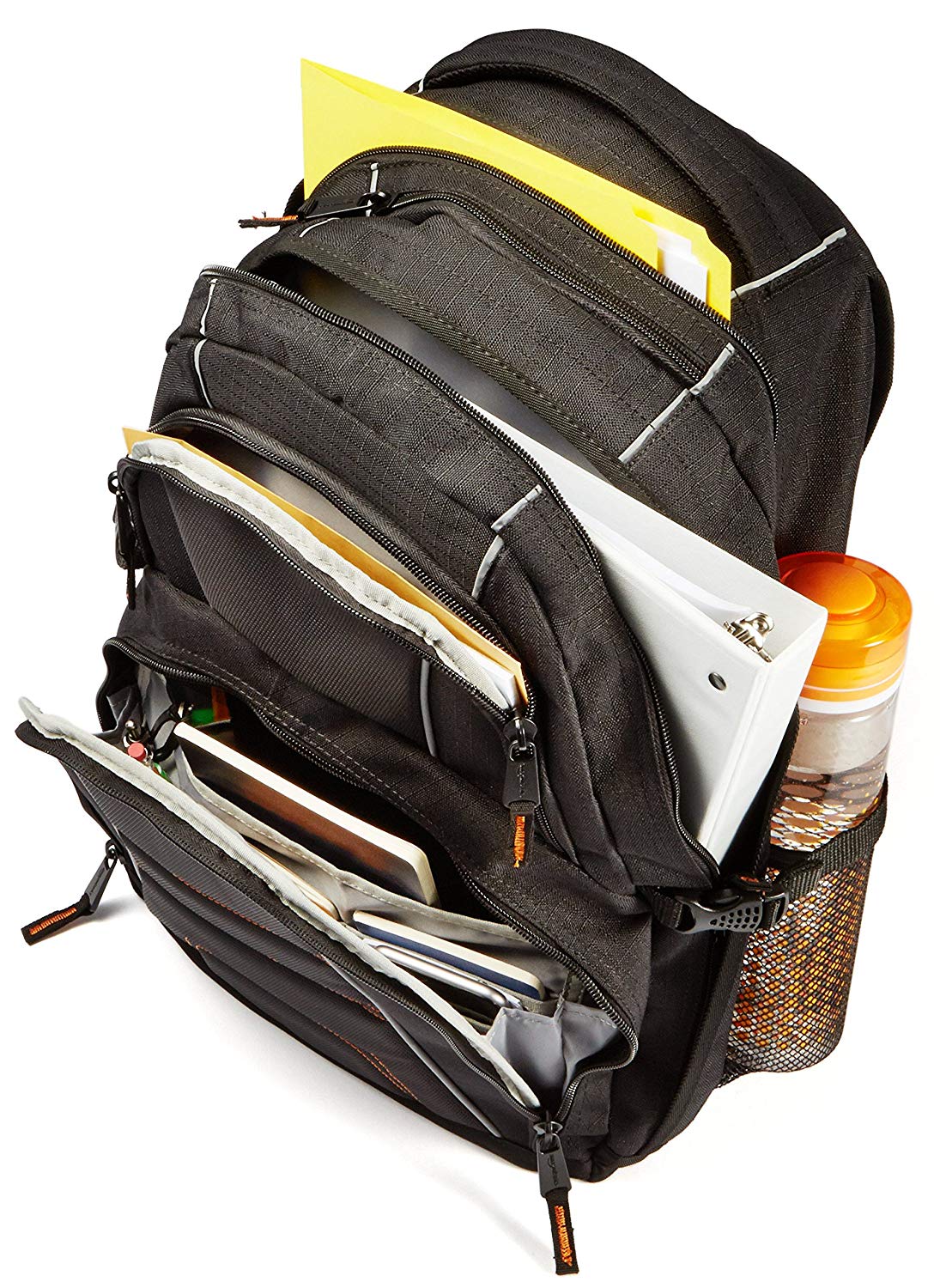 Amazon Basics Laptop Computer Backpack with padded shoulder straps and Organizational compartments for pens keys, cellphone - Image 3