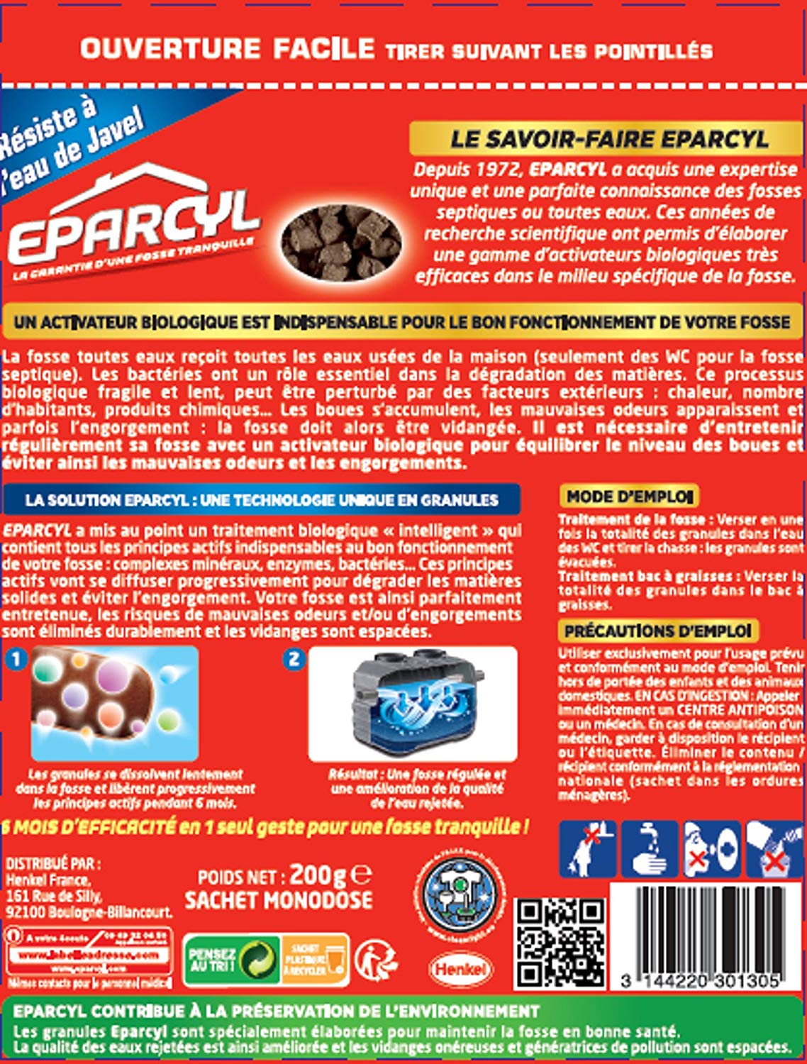 Eparcyl - Septic Tank Care Granules Pack 200 g - Image 2