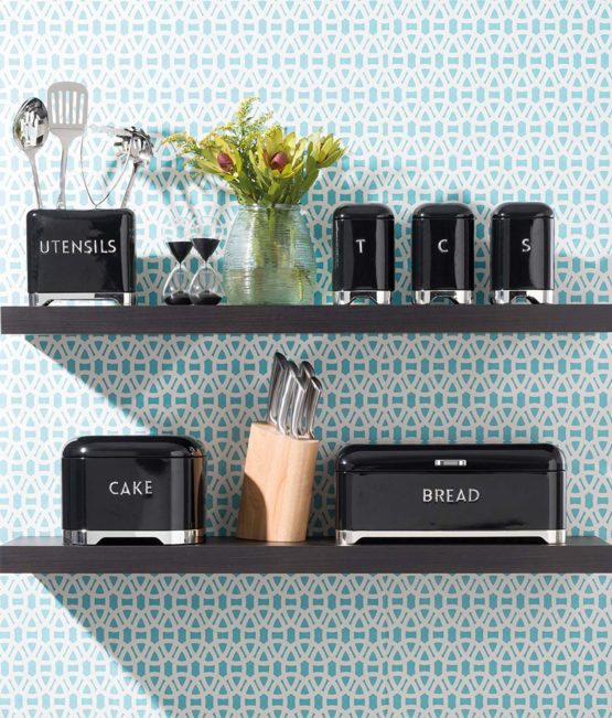 KitchenCraft Lovello Utensil Holder, 20 x 10 x 16 cm - Midnight Black - Image 2