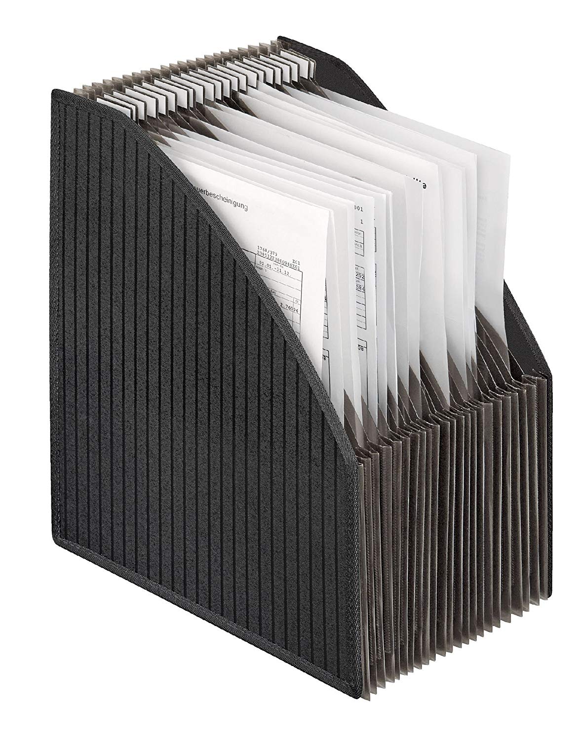 Veloflex 4446280 Magazine Rack - A4-6-56 cm - Black, Fächerbox A4