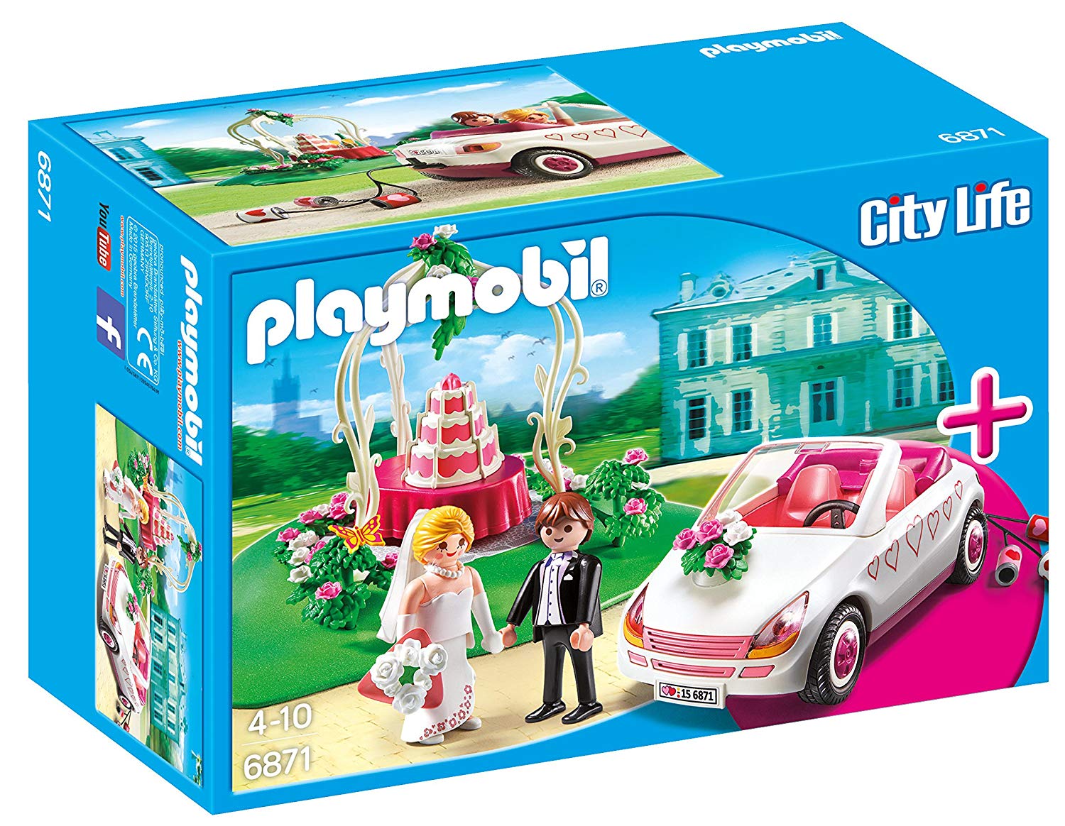 Playmobil 6871 City Life Wedding Celebration StarterSet, Fun Imaginative Role-Play, PlaySets Suitable for Children Ages 4+
